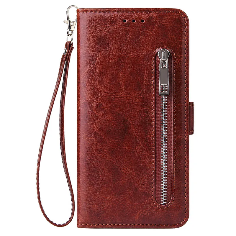 Роскошный Ретро кошелек чехол для телефона для samsung Galaxy Note 9 кожаная сумка чехол для samsung S8 S9 Plus S10 5G S10e J3 Coque - Цвет: Brown