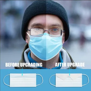 

New 10PCS Disposable Masks Blue Non-woven Fabric Mask For Women Men Unisex Breathable Face Mask Mascarillas Desechables Masque
