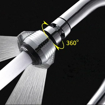 

360 Degree Swivel Kitchen Faucet Aerator Adjustable Dual Mode Sprayer Filter Diffuser Water Saving Nozzle Faucet Connector