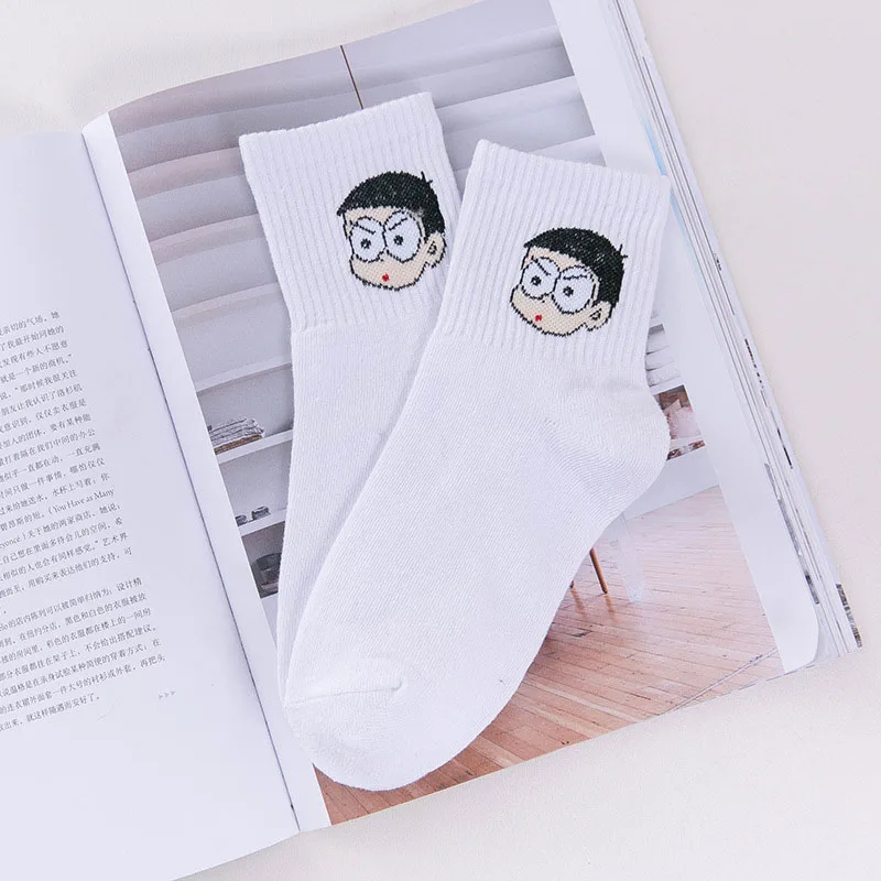 Модные забавные носки с героями мультфильмов в японском стиле Харадзюку Хлопковые женские носки для колледжа - Цвет: 12