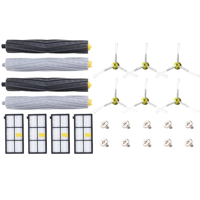 

Replacement Kit For Irobot Roomba 800 900 Series 805 860 870 871 880 890 960 980 Robotic Vacuum Cleaner Accessory With 4 Roller,