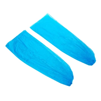 

25 Pairs Rain Protective High Top Shoe Cover Blue Unisex PP Disposable Waterproof Solid Outdoor Boot Anti Slip Dust Resistant