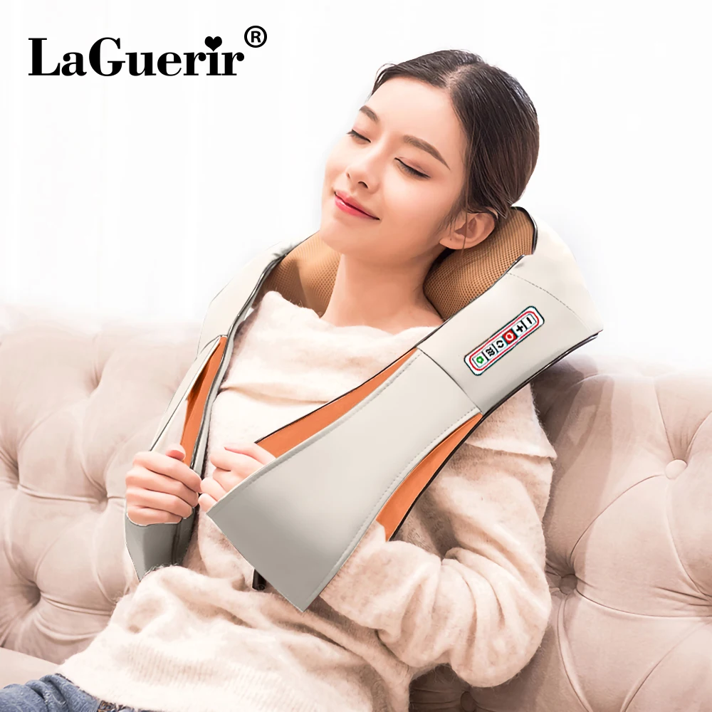 LaGuerir домашний автомобильный u образный Электрический шиацу массажер для спины
