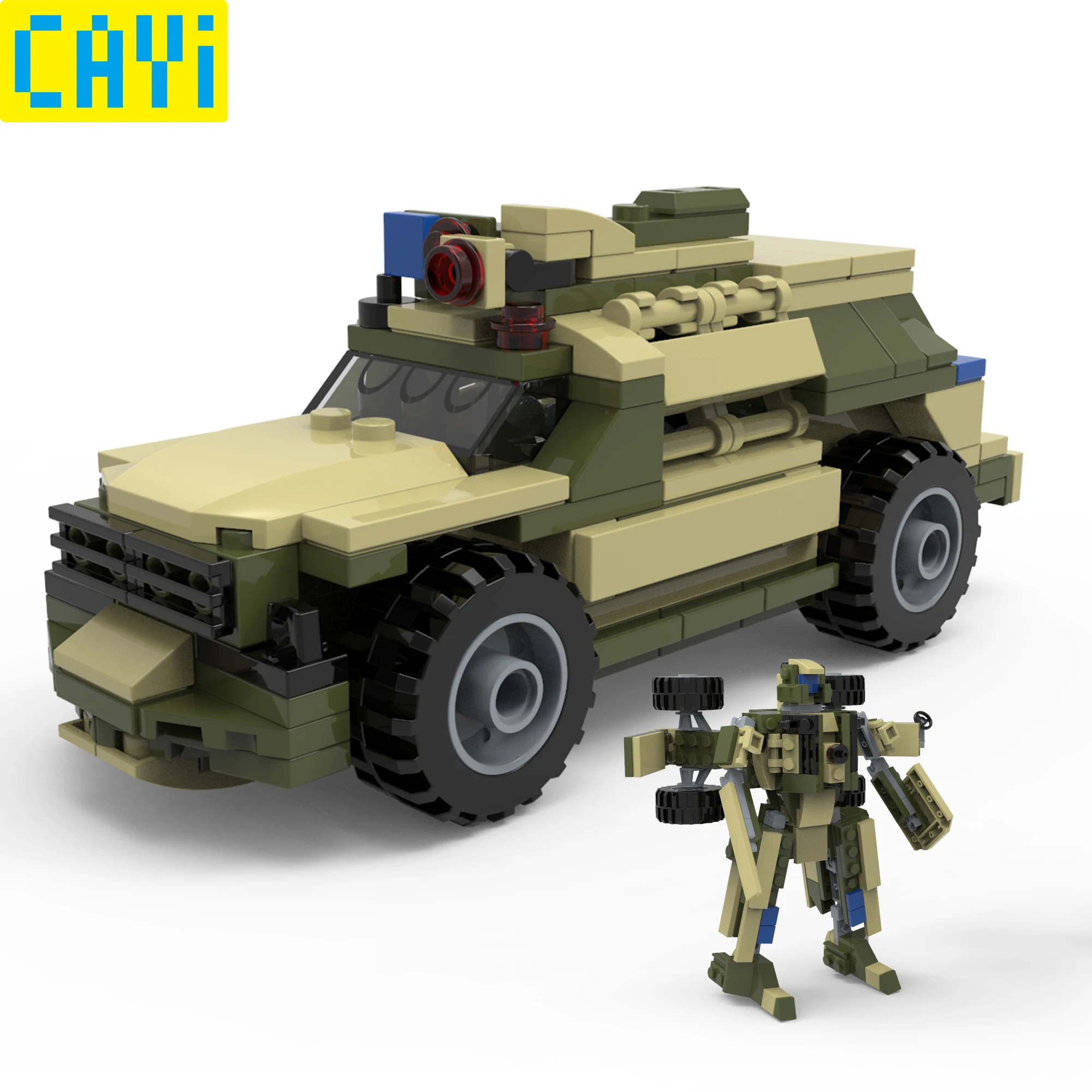

2IN 1 Military Series Military Warship Vehicle Fighter Compatible Army Soldiers Bricks Toys LegOINGs War City Building Blocks