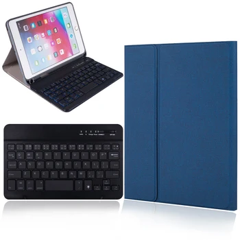 

Tablet Keyboard for iPad Mini 4 Mini 5 LED Color Glowing Keyboard for iPad Mini 4/5 WileressKeyboard with Leather Case +Pen Slot