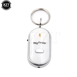 Détecteur de clé LED, sifflet, détecteur d'objet, capteur Audio, Flash, alarme électronique, traqueur pour personnes âgées, dispositif d'alarme Anti perte, 1 pièce 