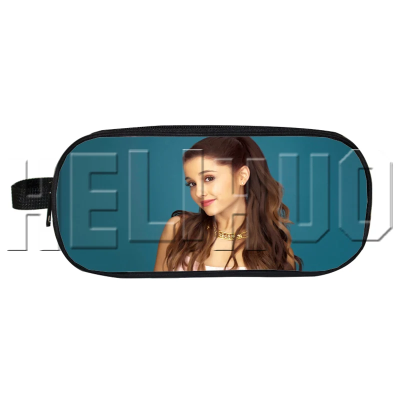 Сумка-чехол для косметики Mochila Ariana Grande пенал певцы макияж коробка 3d печать двойная молния Kpop для детей подарок, школьные принадлежности