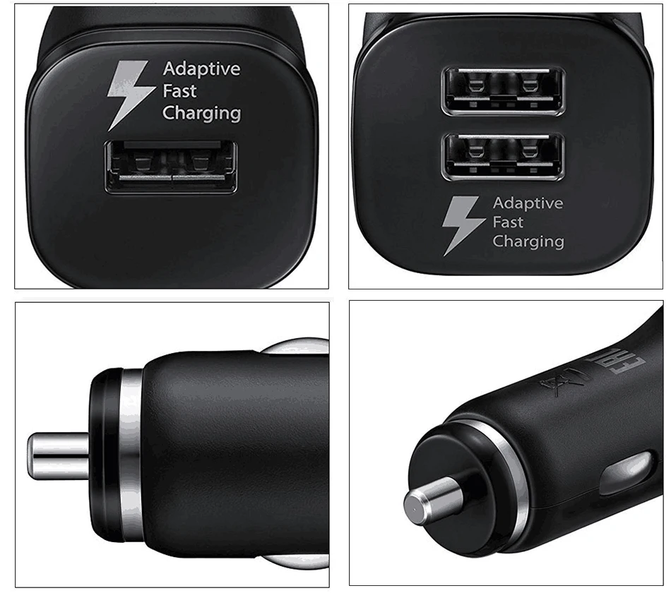 samsung car phone charger Samsung s10 S8 s9 Plus Car Charger Original Dual USB Adaptive Fast Charger 9V 1.67A Quick Charge 3.0 Type-C Cable for Note 10 8 car type c charger