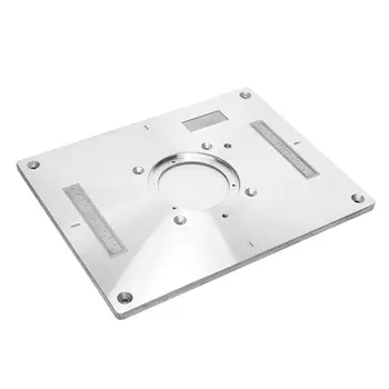 

Multi-functional Aluminum Alloy Router Table Insert Plate Trimmer Engraving Machine Woodworking Bench Router Plate