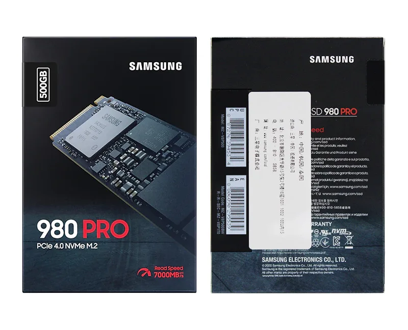 SAMSUNG SSD 980 PRO M.2 1TB 2TB Internal Solid State Drive  250GB 500GB PCIe 4.0 NVMe up to 6,900 MB/s For Laptop Desktop