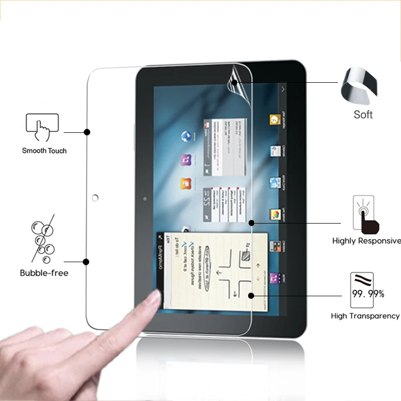 Анти-Царапины прозрачная глянцевая Защитная пленка для экрана Samsung Galaxy Tab P7300 P739