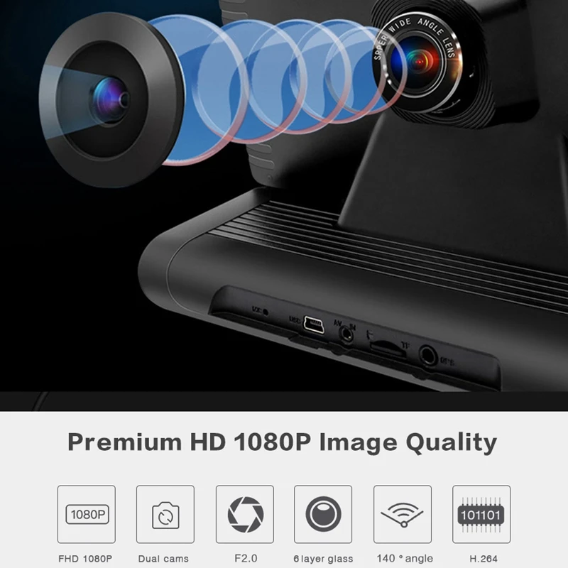 Camlive 4G 8 дюйм, Bluetooth, GPS навигации автомобиля Камера Hd1080P с двойной камерой дистанционно контролировать Функция Автомобильный видеорегистратор Android 5,1 автомобиля Регистраторы