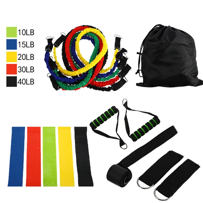 

Fitness Resistance Bands Set Yoga Exercise Rubber Tubes Band Stretch Workout Expander Pull Rope Home Gym Fitness Equipment