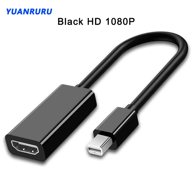 Thunderbolt Mini DP to HDMI Cable Adapter Mini Displayport Male to HDMI  Male Converter for PC Macbook HDTV Projector - AliExpress