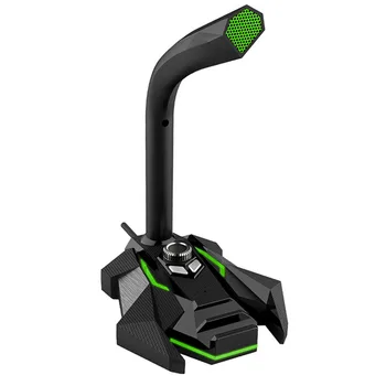 

Durable Online Chatting Desktop Stand Gaming High Definition Microphone Multipurpose LED Light Effect Computer Laptop