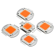 Полный спектр светодиодный светильник для выращивания 10 Вт 20 Вт 30 Вт 50 Вт 100 Вт Высокая мощность 380нм-840нм лампа для выращивания растений в помещении