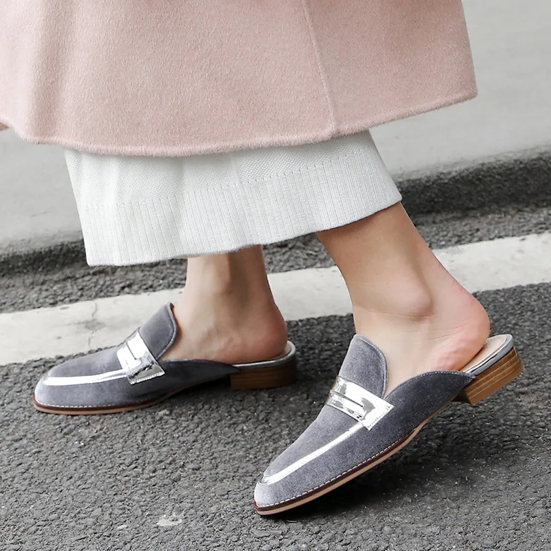 

2019 Spring New Style Low-top Shoes Breathable Top Layer Pigskin Leather Core Full-grain Leather round-Toe Casual Flat Top Shoes