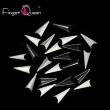 100 шт+ коробка накладные ногти натуральные/прозрачные/белые шпильки острые искусственные ногти акриловые накладные ногти кончики дизайн ногтей FQ936