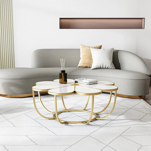 80cm Diameter Large Petal Shape Marble Table 1