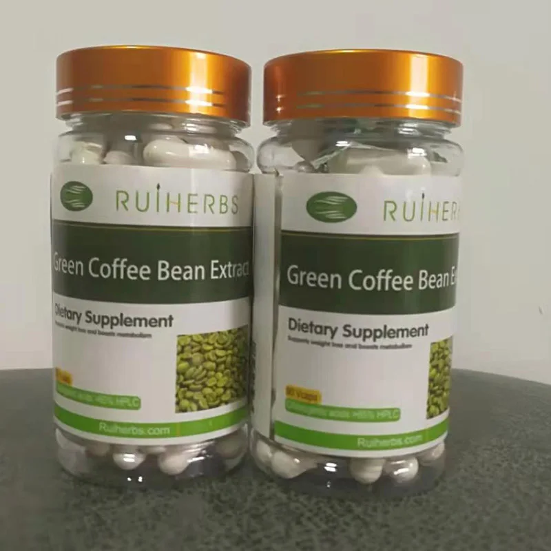 Cápsula de extracto de granos de café verde, compatible con la salud Cardiovascular, pérdida de peso, 500mg