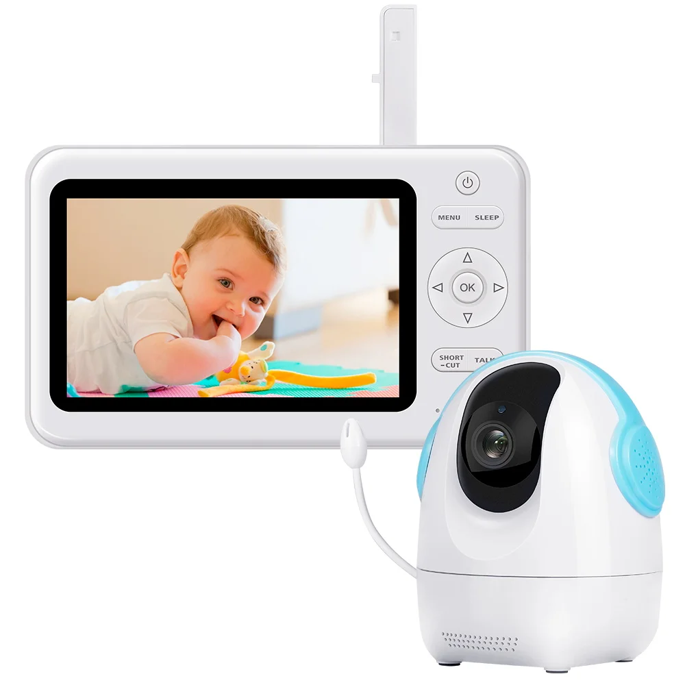 

Wireless Video Color Baby Monitor 2.4GHz 5" LCD Screen 2 Way Audio Talk Night Vision Surveillance Security Camera Babysitter