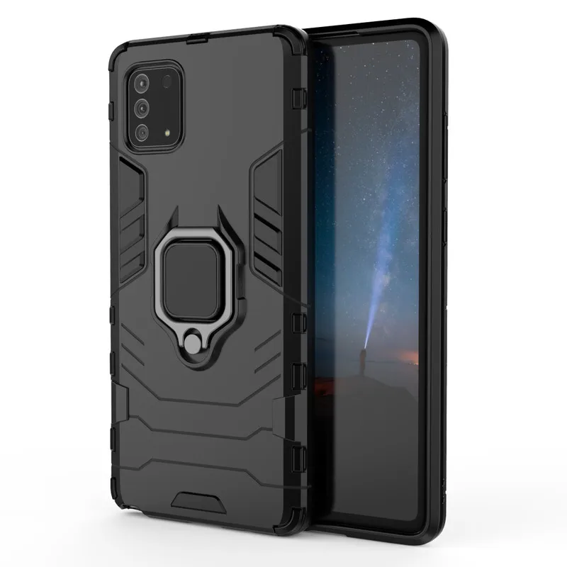

Case for Samsung S20 Ultra S10e Note 10 Lite S8 S9 Plus Note 20 Cases Armor Shockproof Rotation Ring Magnetic Car bracket Cover