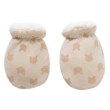 Противозахватные варежки; подарок; плотные теплые флисовые милые перчатки для мальчиков и девочек; Зимние перчатки для новорожденных