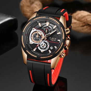 

Busines Watches Mens LIGE Top Brand Luxury Clock Male Military Waterproof Watch Men Sport Chronograph Relogio Masculino+Box