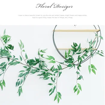 

Plastic Vines Artificial Plants Wedding Decoration Faux Vine Ivy Rattan Home Garden Decor Artificial Greenery Hanging Plants