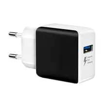 3а сертифицированный универсальный QC 3,0 настенное зарядное устройство стандарт ЕС США USB Мобильный телефон Быстрая зарядка голова дорожный адаптер для зарядного устройства