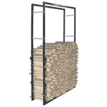 

Firewood Rack Outdoor Garden Wood Log Storage Shed Log Storage Rack Kit Iron Fireplace Wood Storage Holder Shack Log Burner