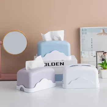 

Rectangular Tissue Box Plastic Paper Bathroom Cover Holder for Bathroom Vanity Countertops Bedroom Dressers Facial Tissues Case