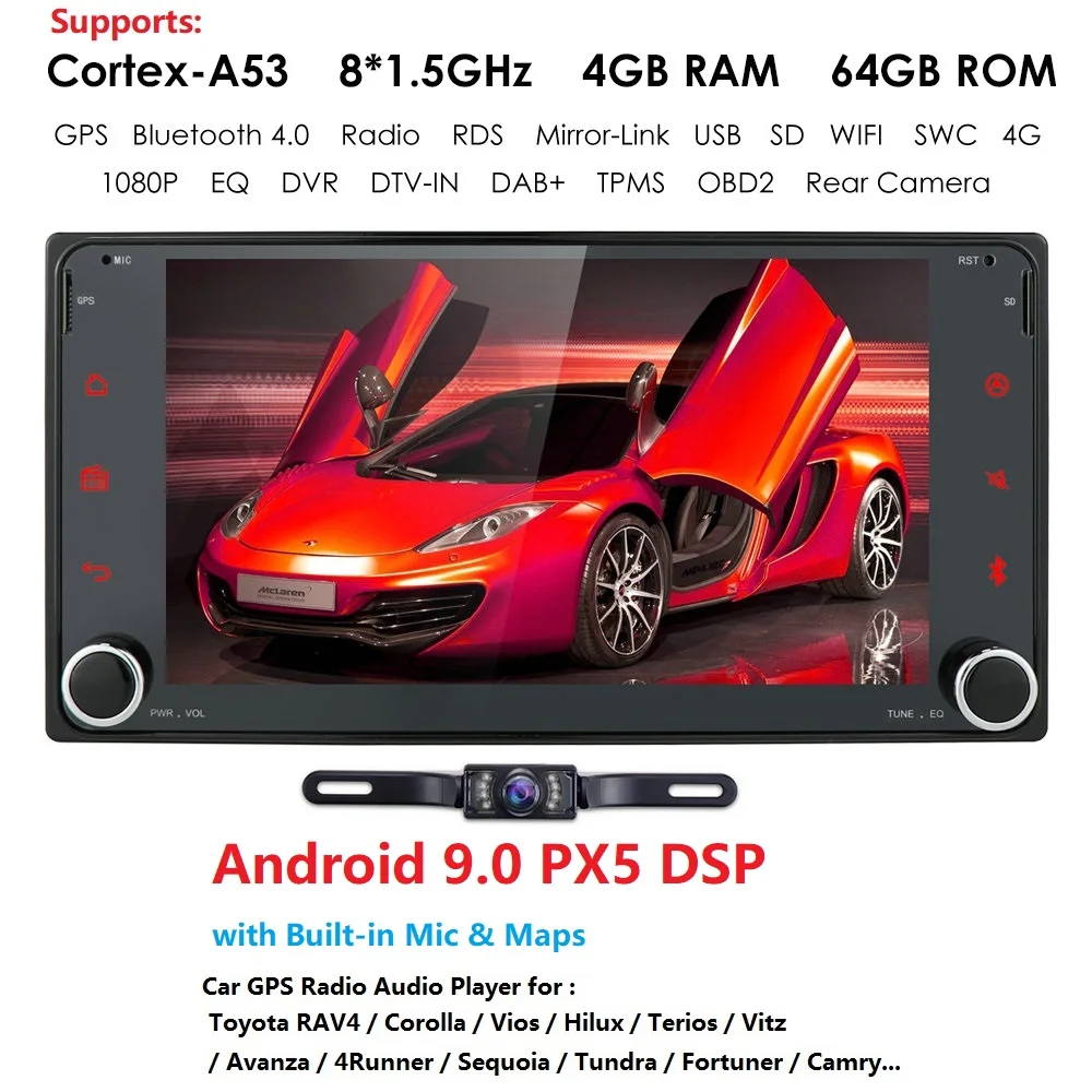 Flash Deal 7"Android9.0 Car DVD Player for Toyota Hilux Corolla Camry Prado RAV4 Octa-Core WIFI 4G RAM+64G ROM Bluetooth+Free Rear Camera 1 Flash Deal 7"Android9.0 Car DVD Player for Toyota Hilux Corolla Camry Prado RAV4 Octa-Core WIFI 4G RAM+64G ROM Bluetooth+Free Rear Camera 1
