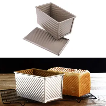 

Toast Bread Mold Non Stick Loaf Pan with Lid DIY Baking Tool For Homemade Cakes