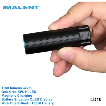 

Imalent LD10 OLED Display Magnetic USB Rechargeable Battery EDC Flashlight High Power LED Camping Torch Lamp with Magnet Tail