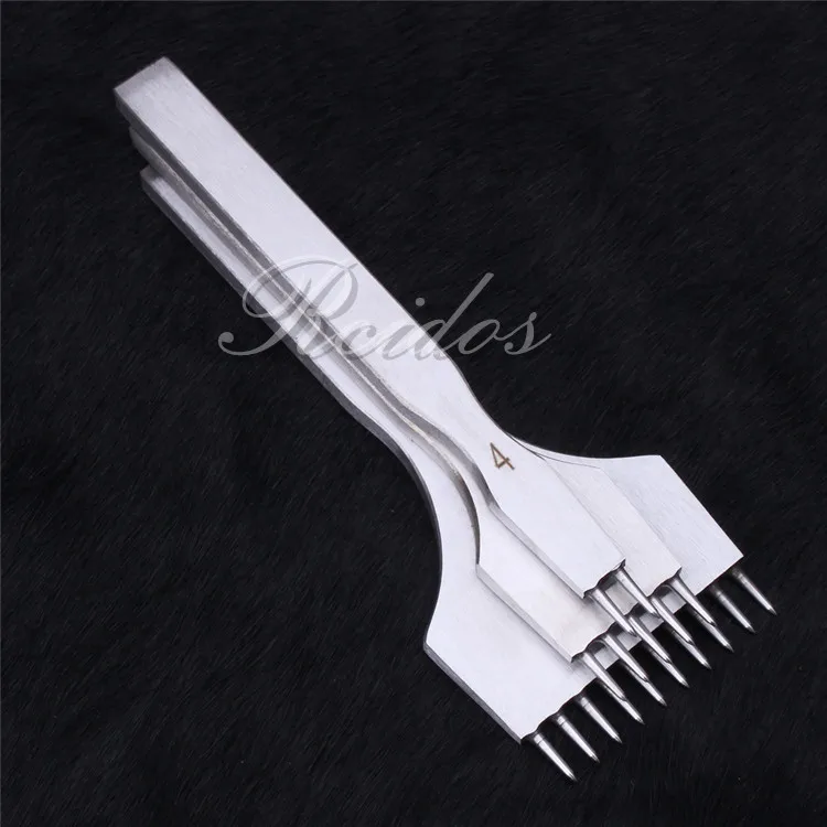 Distance 4mm RCIDOS интегрированный часового пояса дырокол, 2+ 5+ 10 круглый Шить дырокол инструмент ручным швом дыропробивной пресс, Dist: 3/3. 38/3. 85/4 мм - Цвет: Distance 4mm