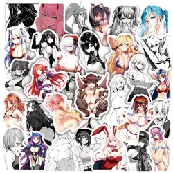 Autocollants de dessin animé Hentai Waifu, 10/30/50/100 pièces, Sexy lapin fille, décalcomanie Graffiti étanche, pour ordinateur portable, bagages, moto, voiture, vélo 