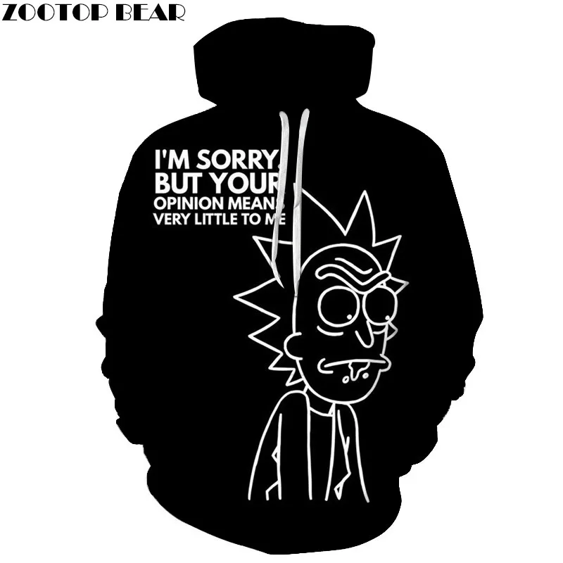  Rick and Morty Hoodies By jml2 Art Sweatshirt Men Brand 3D effect Print Shirt Casual Tracksuit Pull