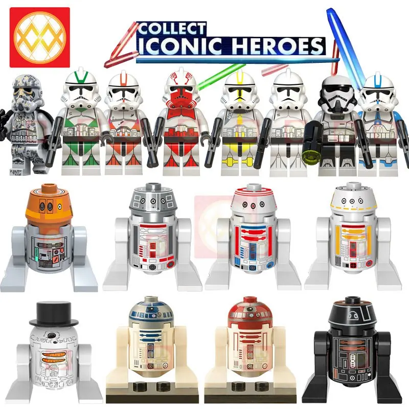 

single Star Wars Snowtrooper series Chopper R4-905 Star plan Robot Building Blocks Set Models building blocks kids girls Toys
