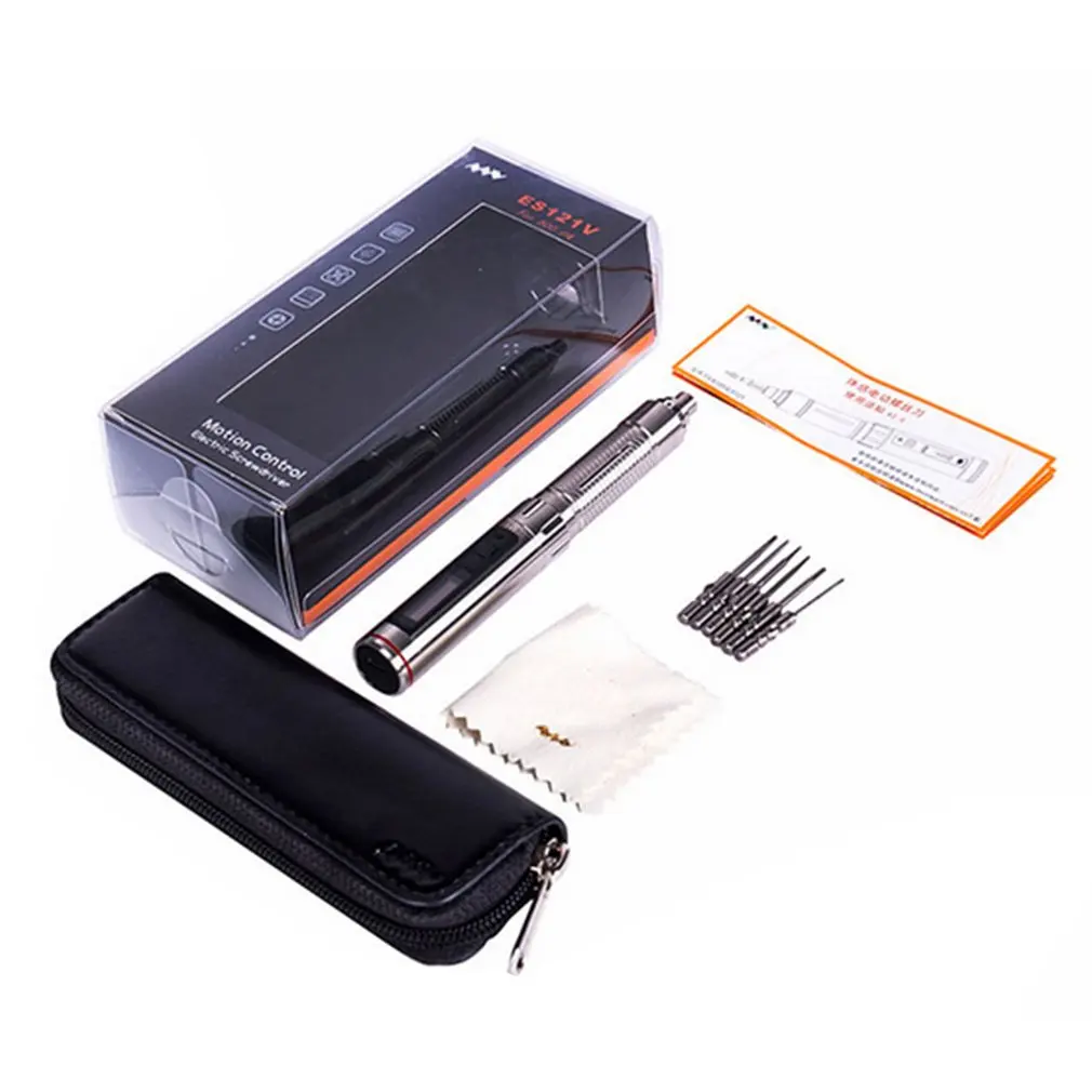 

ES121V Mini Precision Electric Screwdriver Kit Rechargeable Cordless Smart Motion Control Power Screw Driver