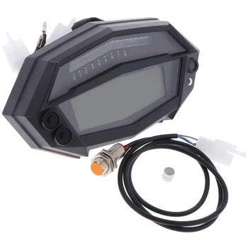 

Universal Motorcycle LCD Digital Speedometer Backlight Motor cycle for Cylinders meter Odometer