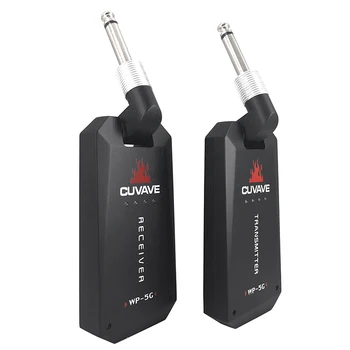 

CUVAVE 5.8G Wireless Guitar System o Transmitter Receiver 4 Channels with USB Quick Charge for Electric Guitar Drum Bass