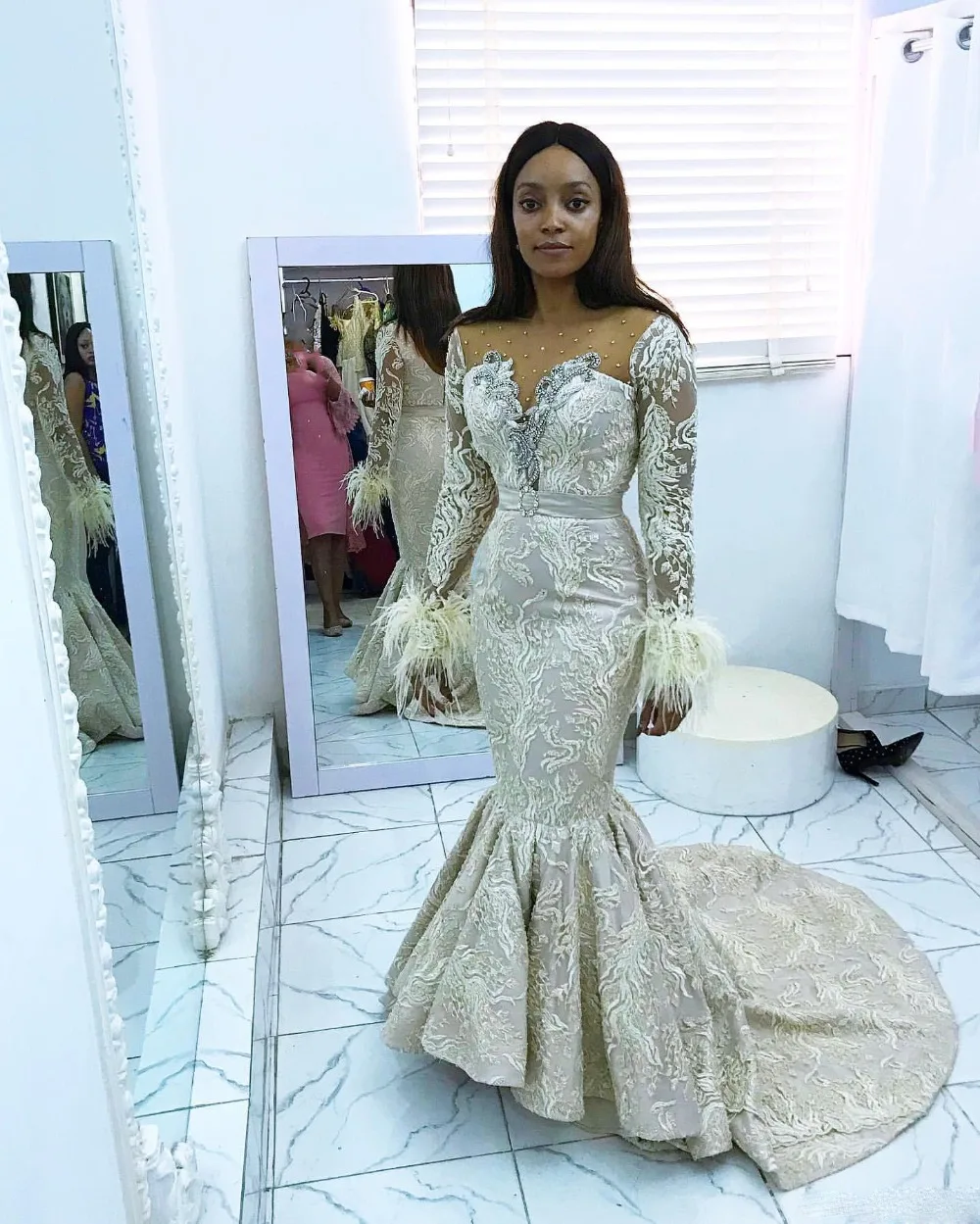 2019-aso-ebi-arabic-mermaid-lace-sexy-evening-dresses-sheer-neck-beaded-long-sleeves-prom-dresses-vintage-formal-party-bridesmaid-gowns-zj20