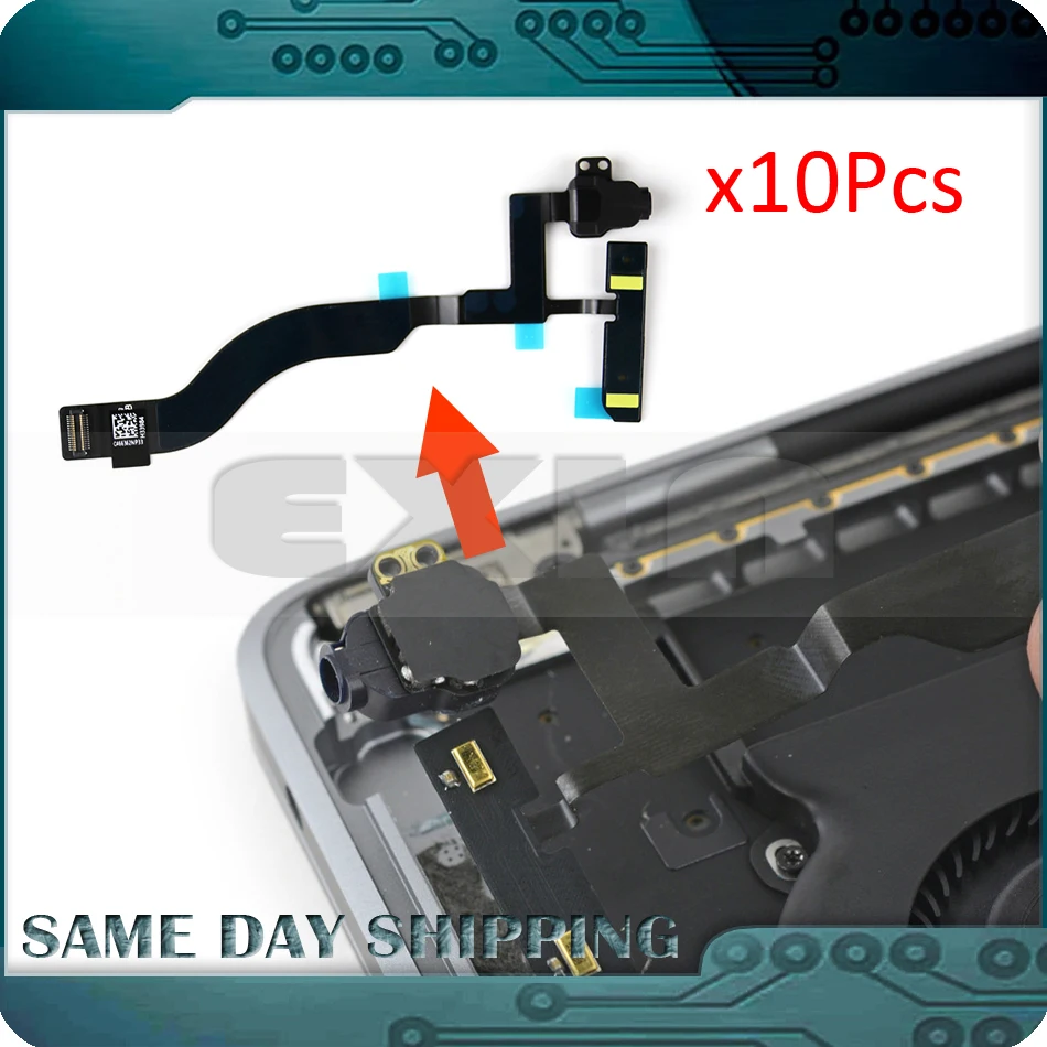 

10Pcs/Lot NEW 821-00790-04 for MacBook Retina 13" A1708 Headphone Audio Jack Board Connector with Mic. Cable 2016 2017 Years