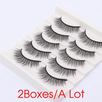 

10 Pairs Multi Pack 3D Soft Mink Hair False Eyelashes Handmade Wispy Fluffy Long Eyelash Natural Eye Makeup Tools Faux Eye Lash