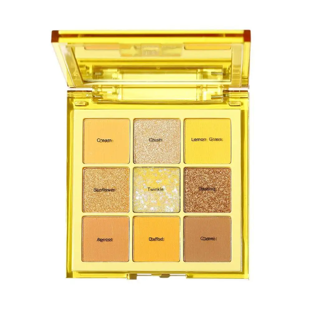 

9 Colors Neon Eyeshadow Pallete Glazed Pressed Palette Shadow Lasting Glitter Waterproof Matte Eyeshadow Pigment Eye Makeup F6F7
