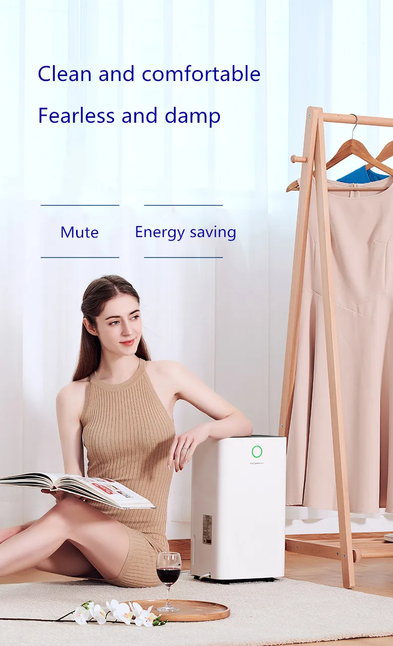 Intelligent Dehumidifier Moisture Absorber Air Purifier Household Mute Bedroom Basement High Power Dehumidification