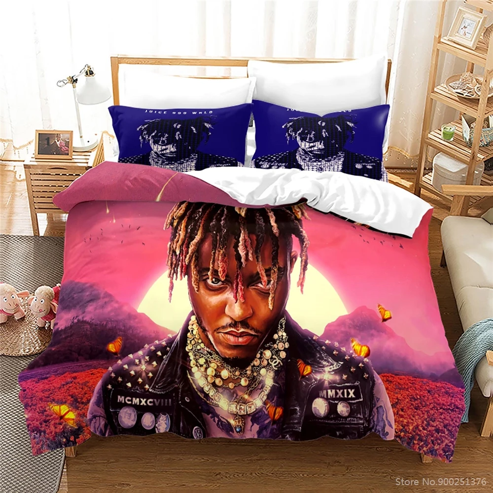 Singer Juice Wrld 3d Printed Bedding Set Twin Full Queen King Size Duvet Cover Set Comforter