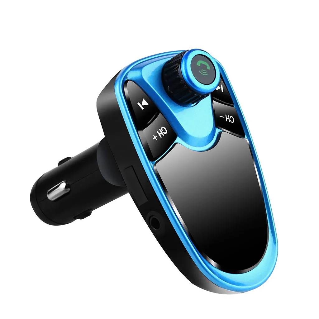 Гарнитура Bluetooth 3,0 fm-передатчик модулятор автомобильное зарядное устройство 2.1A двойной USB адаптер Автомобильный MP3-плеер беспроводной аудио приемник черный