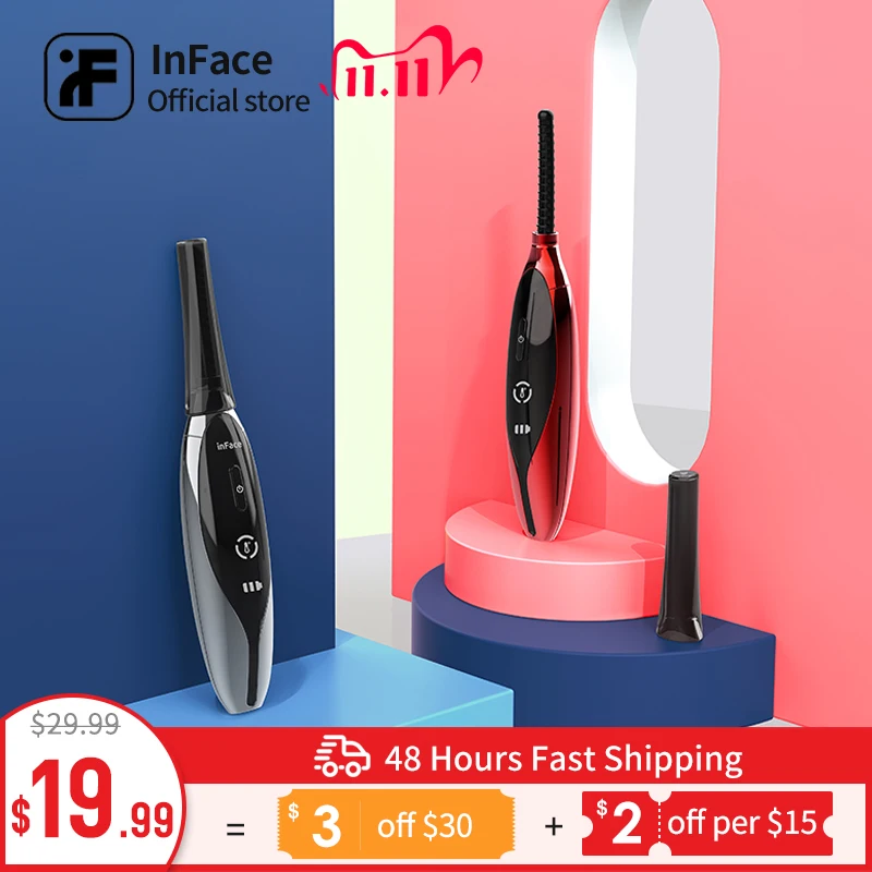 

InFace Eyelash Curler Women Eye Lashes Curling Comb Long Lasting USB Rechargeable Electric Heated Eyelash Curler